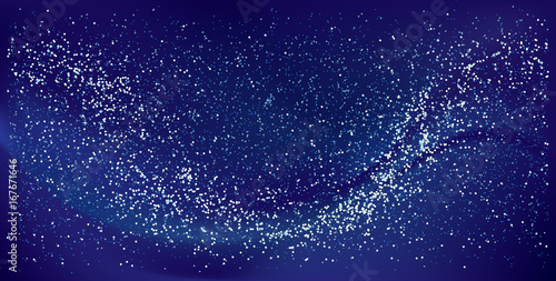 Plakat mapa nieba z kilkoma tysiącami gwiazd