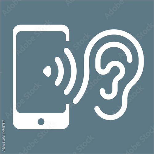 Icon Telefon Abhoren Stock Vector Adobe Stock