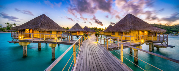 Canvas Print - Urlaub in einem Luxusresort am Strand