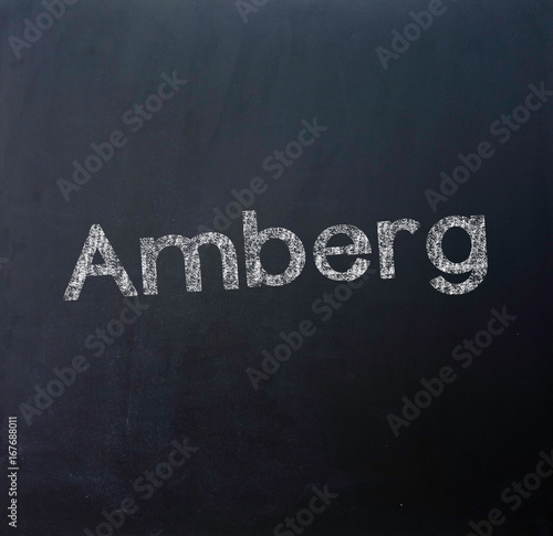 Amberg Stadt Tafel Schriftzug Buy This Stock Photo And Explore