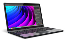 Laptop With Photo Editor Software
