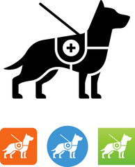 Canvas Print - Service Dog Icon