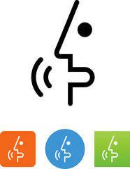 Speech Recognition Icon - Illustration