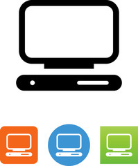 Poster - Vector Computer Icon - Illustration