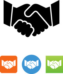 Poster - Vector Handshake Icon - Illustration