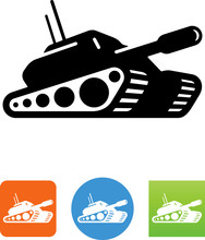 Vector Tank Icon - Illustration