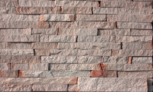 Yellow Natural Stone Facade, Wall Tiles Texture Close Up