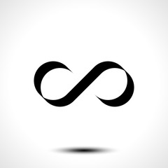 Vector Illustration of Infinity symbol or logo design isolated on white background