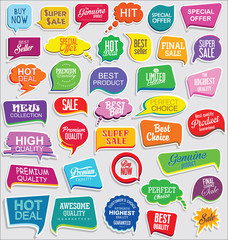 Sticker - Promo sale stickers and tags collection modern design