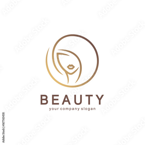 Fotografía Vector logo design for beauty salon, hair salon, cosmetic