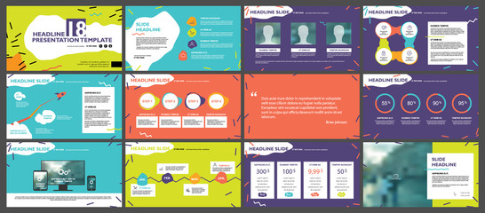 Wall Mural - color elements for infographics on a white background. presentation templates. use in presentation, 