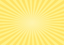 Abstract Bright Soft Yellow Rays Background. Vector 
