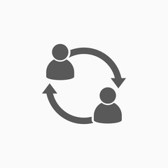 people transfer icon