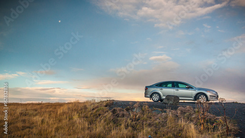 Ride to the moon Canvas Print