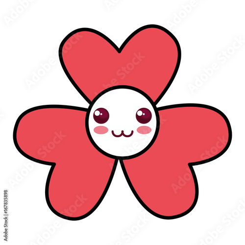 cute flower kawaii character vector illustration design Buy this