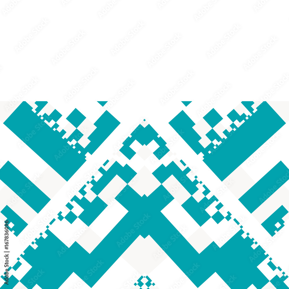 Abstract background of many squares. The image is broken into pieces ...