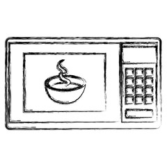 Wall Mural - microwave oven isolated icon vector illustration design