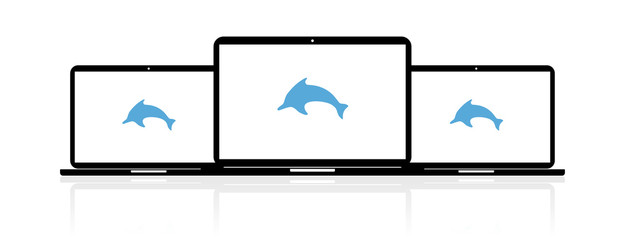 Sticker - Laptop Banner - Delfin