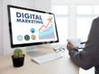 © onephoto - DIGITAL MARKETING new startup project ,  market Interactive channels , Business innovation Marketing technology concept