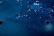 © JYPIX - Blue circuit board background of computer motherboard-defocused concept