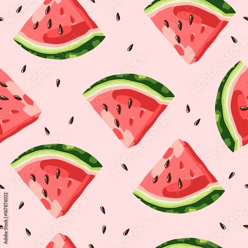 Stoffe zum Nähen Wassermelone-Muster-Vektor