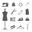 sewing icons set