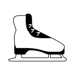 Sticker - ice skate icon image vector illustration design 