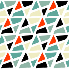 Poster - Vector handdrawn tribal geometric pattern. 