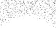 © vectorkif - Silver stars falling from the sky. Abstract arc background. Glitter pattern for banner.