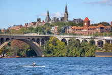 Key Bridge Georgetown University Washington DC Potomac River