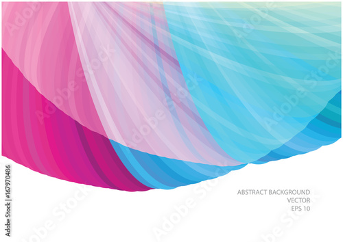 Cuadros en Lienzo abstract vector flowing shapes isolated on white background with place for your