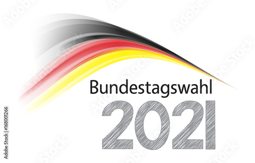 Bundestagswahl 2021. Wahl 2021, Bundestagswahl, Wahlurne und Stimmzettel. Bundestagswahl 2021 ...