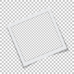 Wall Mural - Photo frame on a isolated background, mockup