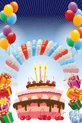 Sticker - Birthday poster