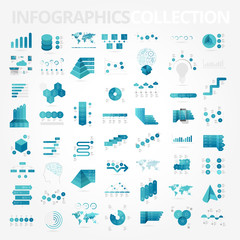 Wall Mural - Infographics design elements collection