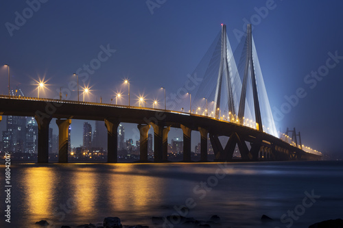 Bandra Worli Sealink at night
