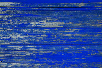 Wall Mural - blauer Hintergrund verwitterte Farbe auf Holz