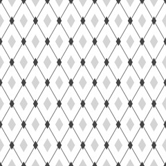 Wall Mural - Seamless geometric hipster pattern. Monochrome