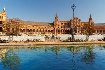 Wall Mural - Seville. Spanish Square or Plaza de Espana.