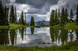 High country lake at Paradise Divide above Crested butte