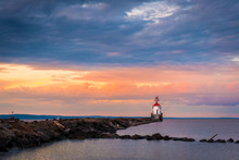 Sunset At Wisconsin Point Lighthouse