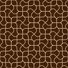 Wall Mural - abstract delicate geometric seamless pattern with curved lines
