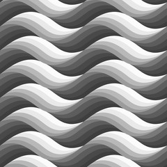 Wall Mural - abstract geometric graphic seamless pattern stylized waves