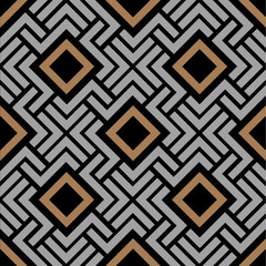 Wall Mural - abstract geometric pattern with rhombus and lines