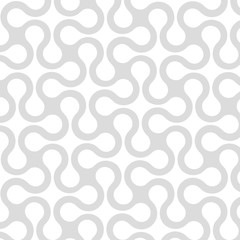 Sticker - abstract geometric seamless pattern with curved stripes, lines