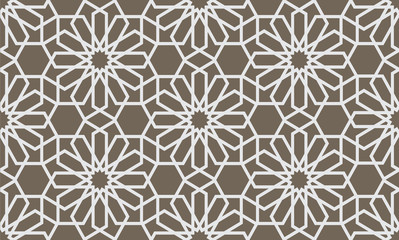 Wall Mural - abstract geometrical seamless pattern in arabian style