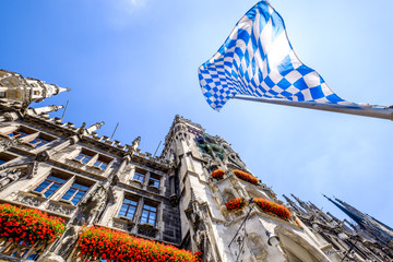 Canvas Print - munich city hall