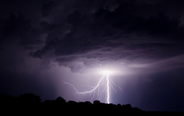 Wall Mural - lightning bolt strike