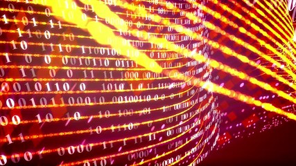 Wall Mural - data and technology, decryption and encryption, computer matrix background with numbers. seamless lo