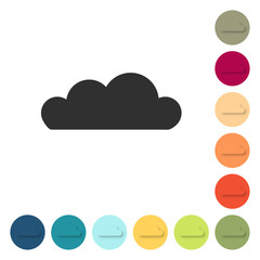 Sticker - Farbige Buttons - Wolke